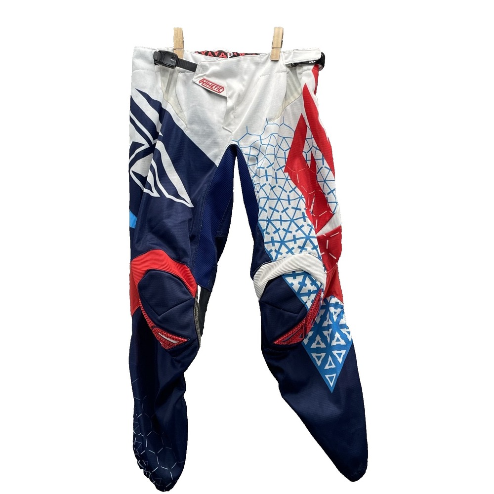 Fly Racing Kinetic Trifecta Pants Men 30 Padded Biker Motorcross Off Road Sports